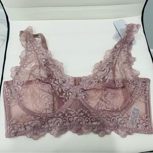 Leonisa Lace Bralette in Mauve